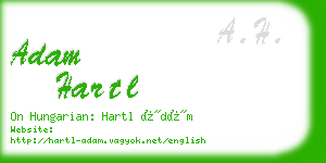 adam hartl business card